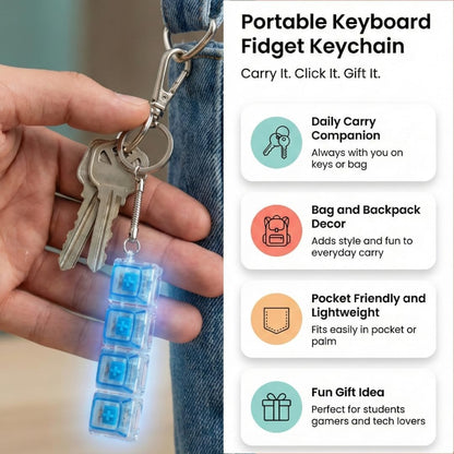 Mechanical Keyboard Fidget Keychain