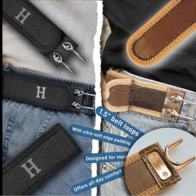FlexBelt™ - Buckle-Free Hook Belt