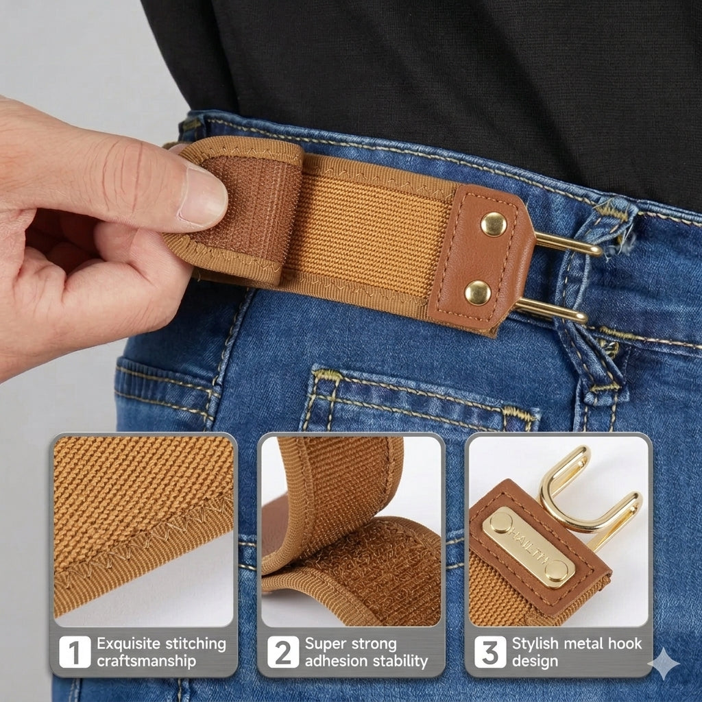 FlexBelt™ - Buckle-Free Hook Belt