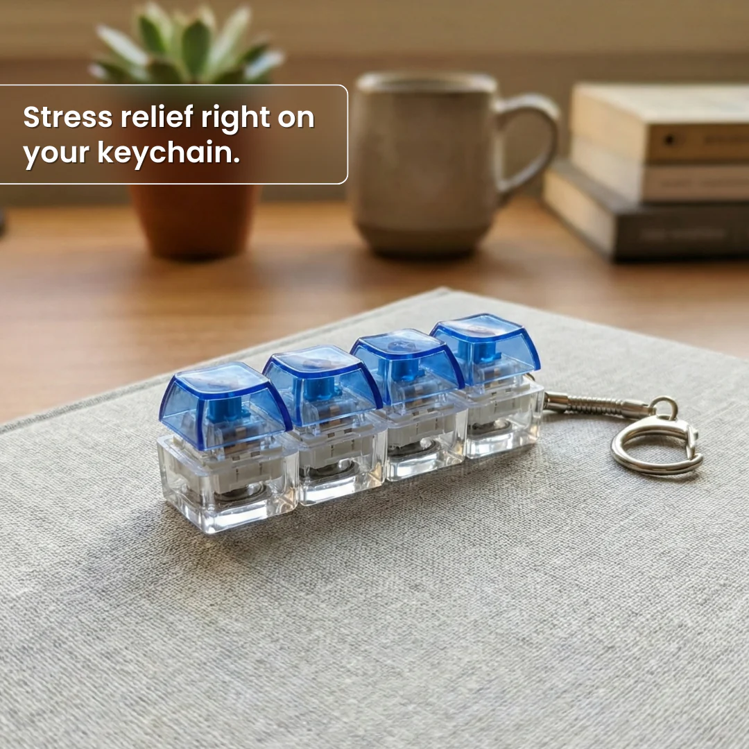 Mechanical Keyboard Fidget Keychain