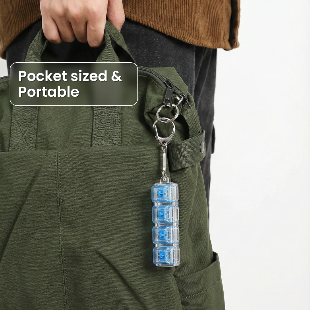 Mechanical Keyboard Fidget Keychain