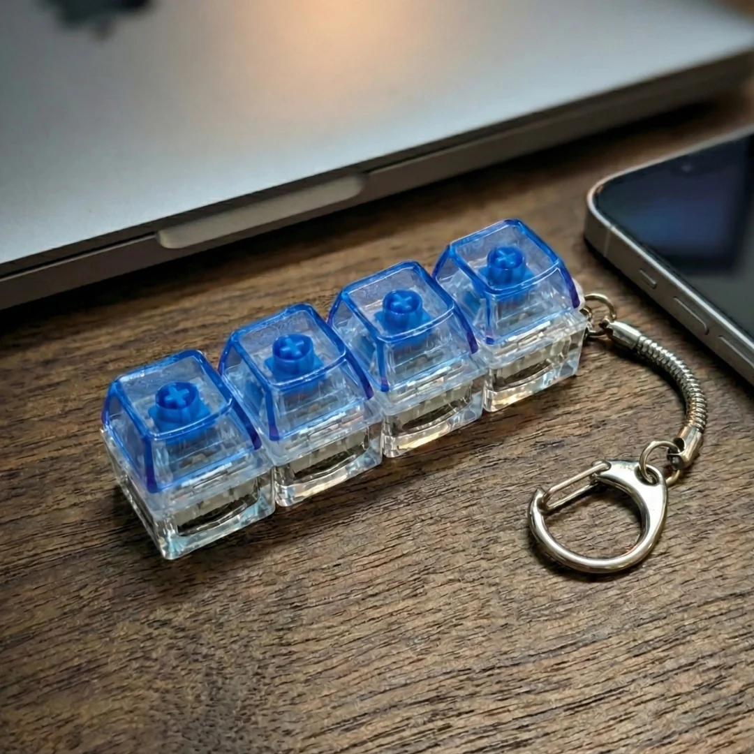Mechanical Keyboard Fidget Keychain
